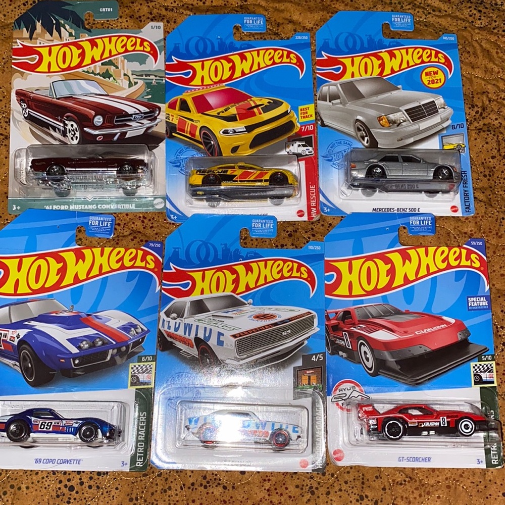 Box of 13 Hotwheels